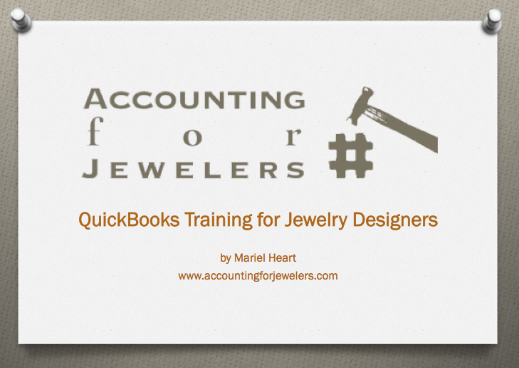 Quickbooks Training for Jewelers