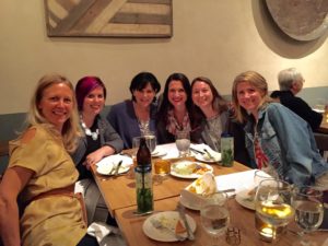 Dinner during SNAGnext with SoulKu, Megan Auman, Robin Kramer, and Tracy Matthews. It is always worth leaving the home office for the human connection that online meetings cannot conquer.