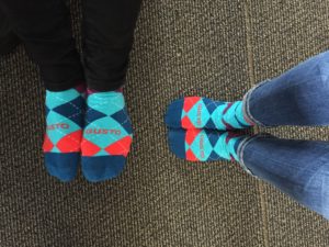 Argyle socks at Gusto